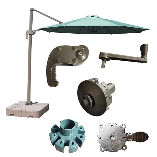 Pièces de rechange parasol avec manivelle robuste et support de table stable - 7