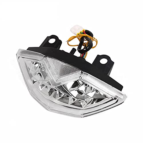 Image of MZS Motorcycle Tail Light, LED Integrated Turn Signal Blinker Clear Lens Compatible with Z1000 2010-2013 / Z1000SX 2011-2019 / KLE650 2010-2019
