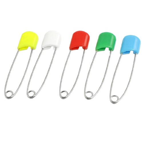 5 Stück Sortiert Farbe Plastic Head Windel Sicherheitsnadeln 5,3 cm lang de 5 Stück Sortiert Farbe Plastic Head Windel Sicherheitsnadeln 5,3 cm lang de