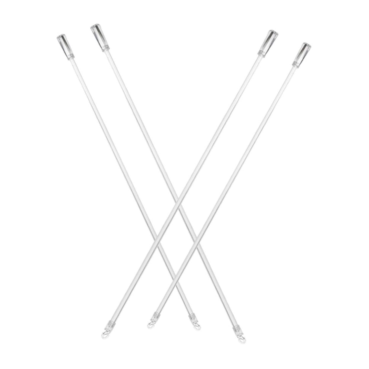 GRIRIW 4pcs Tilt Rod with Hook for Vertical Blinds and Curtain Accessories and Easy to Use Home Window Parts