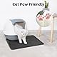 Katzenklo Matte 60x40CM, Katzenstreu Matte EVA Doppelte Schichte, Waben Katzenmatte Katzenklo Wasserdichte, Matte Katzenklo Unterleger für Litter Catcher, Matte Katzentoilette, Cat Litter Mat Schwarz