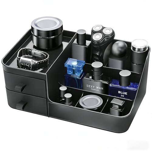 Cologne Organizer for Men Dresser Organizer Mens Organizers Perfume Organizers Cologne Stand Organizador de Perfumes Shelf for Bathroom Counter Bathroom Countertop Storage Easter Gifts for Men