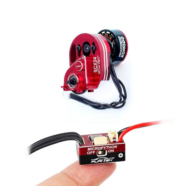 Motor 050 66T Y ESC 30A Para Axial SCX24 - Actualización Para Coche RC 1/24, Cepillado, Voltaje 7.4V, Con Cables De Conexión