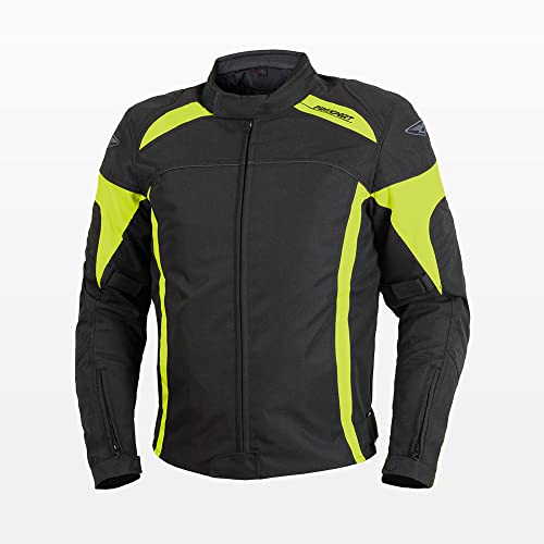 Giacca corta Prexport modello Oasy Nero Giallo Fluo Taglia XXXL