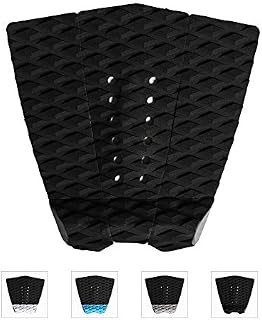 Abahub 3 Piece Surfboard Traction Pads for Skimboards Surf Boards, Black