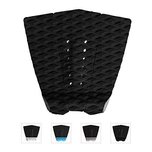 Abahub 3 Piece Surfboard Traction Pads for Skimboards Surf Boards, Black