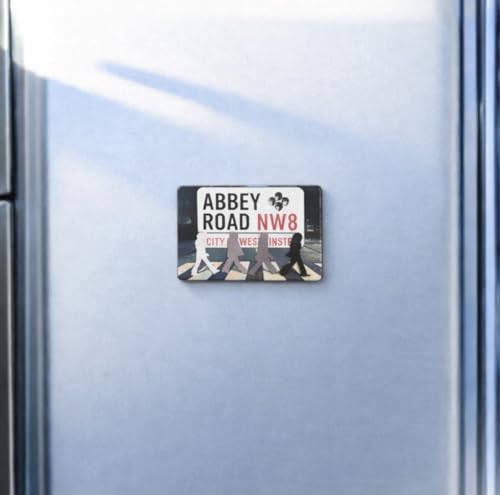 Image of Fridge Magnets - Carnaby/Baker Street/Penny Lane/No Smoking/Way Out/Toilet/Please Adjust Your Dress/Abbey Road (1, Abbey Road)