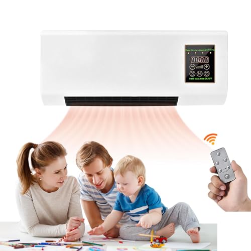 Aire acondicionado y calefactor de pared - Aire acondicionado, calentador, ventiladores de pared, aire acondicionado inteligente de calentamiento rápido, refrigeración, calefacción, frío y calor,