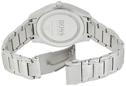 BOSS Herren Analog Quartz Uhr mit Edelstahl Armband 1513730