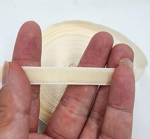 Image of 10 Yards Velvet Ribbon Spool Beige