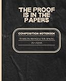 Black/Earth Tone Crumpled Paper Notebook: Textured Design | Thin Spacing | 110 Pages | 7.5 x 9.25 in