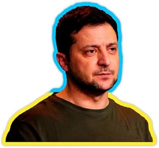 Volodymyr Zelenskyy Ukrainian President Zelensky Ukraine Vinyl Sticker - Car Phone - 3"