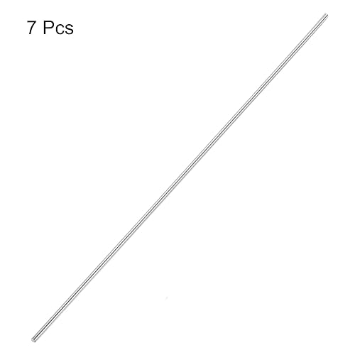 Miniatura 205 de uxcell Varilla redonda sólida de acero inoxidable 304 de 0.197 in x 5.906 in para manualidades de bricolaje - 10 piezas