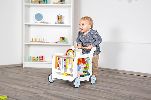 Small Foot- Baby Elephant Walker Jouets, 11607, Multi, 1 Stück (1er Pack), Bois