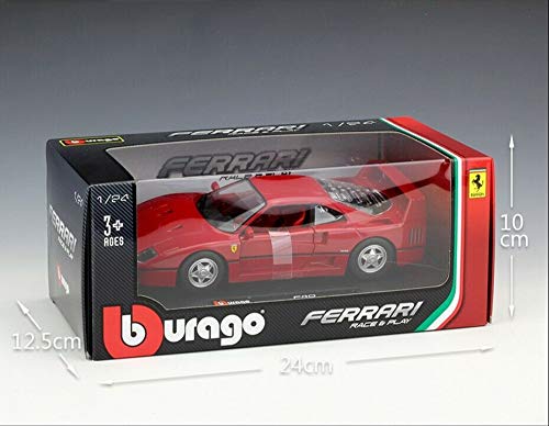 Ferrari F40 1/24スケール プラモデル Bburago 1:24 Ferrari F40 Diecast Replica Model Sports Racing Car