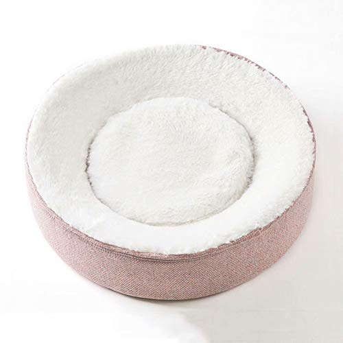 CAT Bed Dog Bed - Soft Comfy Washable Cat Dog Bed with Removable, Pillow Suitable for Cats and Small, Medium Dogs, RosaM-16.1
