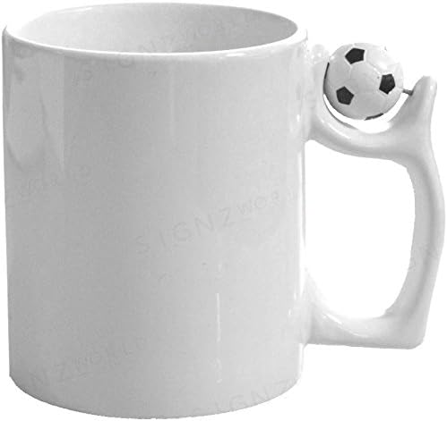 11oz Blank White Football Mugs - Sublimation Coated for Heat Press Printing (72)