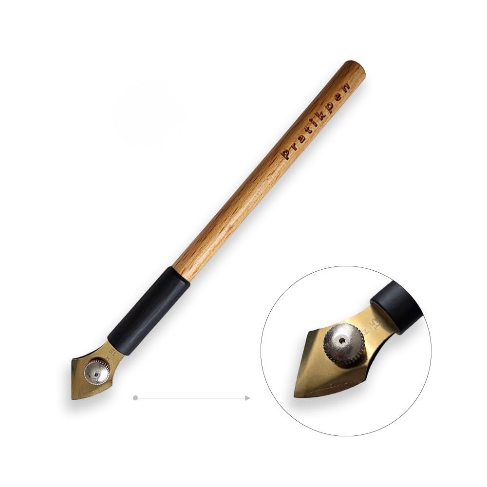 Ruling R15 Stylo de calligraphie avec manche en bois pour calligraphie, illustration et dessin technique