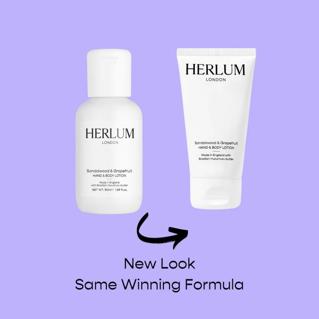 Herlum Hand & Body Lotion, Lightweight & Fast-Absorbing with Murumuru Butter, Sweet Almond Oil & Cocoa Seed Butter - Image 2