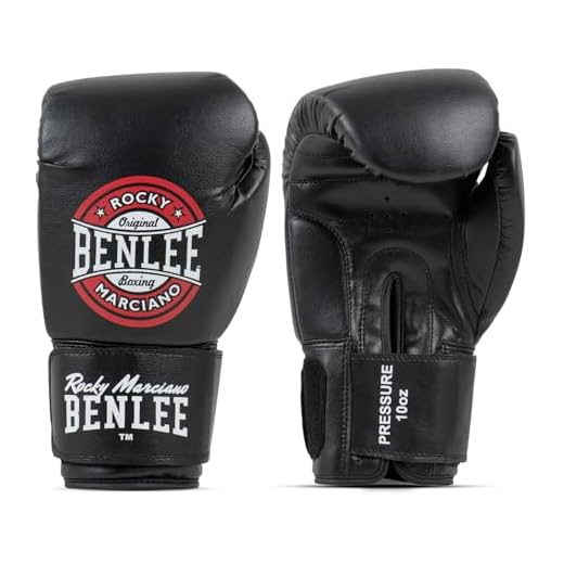 BENLEE Rocky Marciano Unisex pressure Boxhandschuhe, Black/Red/White, 12 oz EU
