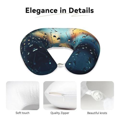 Almohada de viaje con espuma viscoelástica tamaño único miniatura 4