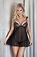 Romantic Set 2 Stück Chemise Cora schwarz SM 60 g