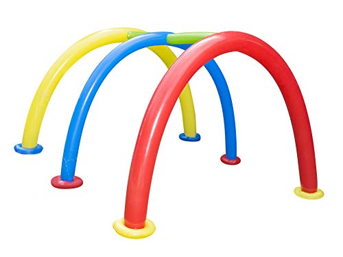 image for BANZAI Splash Tunnel Sprinkler, Length: 82 in, Width: 76 in, Height: 5
