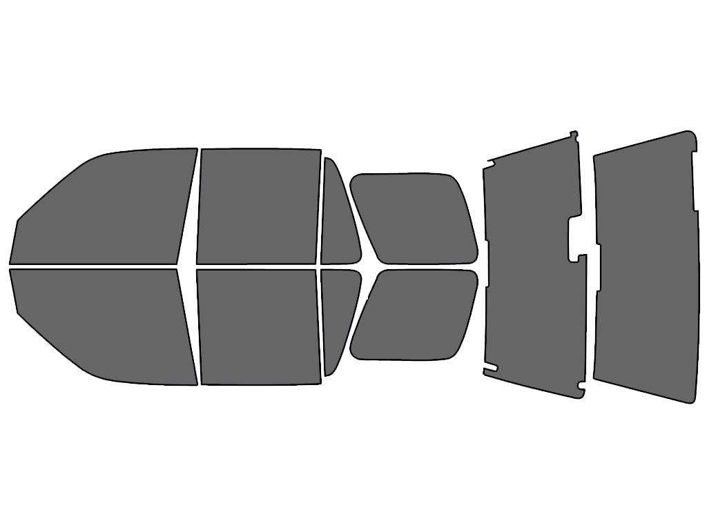 Rvinyl Window Tint Kit Compatible with Honda Cr-V 1997-2001 - Complete Precut Kit - 35%