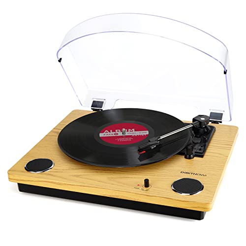 Photo 1 of Max LP Player Vinyl Record Player Bluetooth Turntable with Built-in Bluetooth Receiver and 2 Stereo Speaker