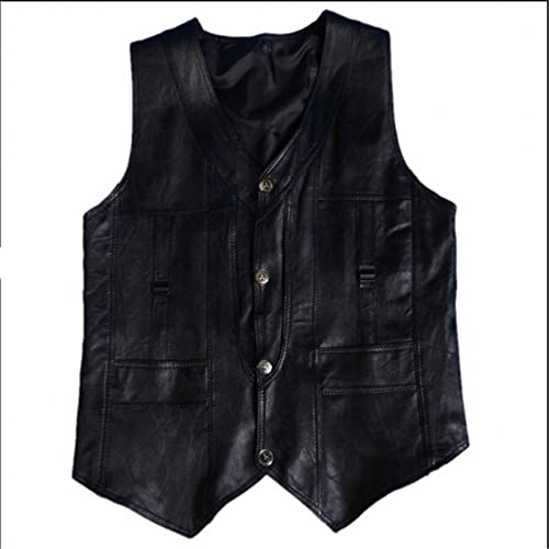 Chaleco de piel de oveja estilo The Wolf Fur con texturas selectas 7