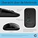 HP Z3700 kabellose Maus | 1200 optische Sensoren | bis zu 16 Monate Batterielaufzeit | 2.4 GHz oder Bluetooth Verbindung | Plug&Play | Silbergrau