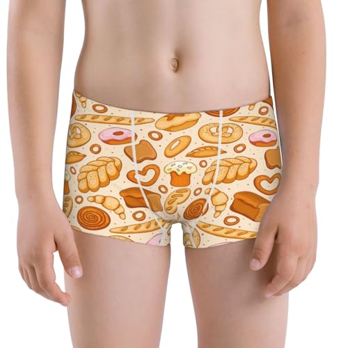 Boys' Cotton Boxer Brief Soft Underwear-Various Bread
