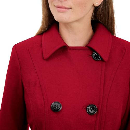 Image of Anne Klein Women's Classic Double Breasted Wool Coat