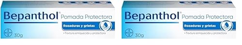 Bepanthol Pomada Protectora Hidratante, Protege y Regenera la Piel Seca, Irritada o Sensibilizada por Factores Externos, 30 g (Paquete de 2)