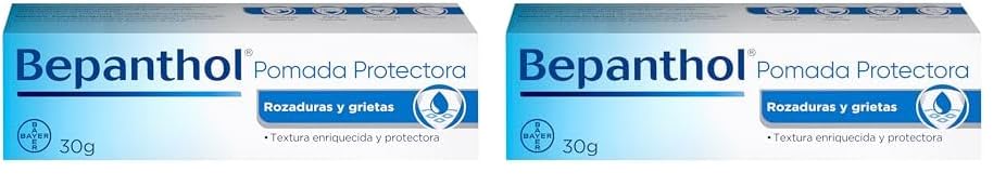 Bepanthol Pomada Protectora Hidratante, Protege y Regenera la Piel Seca, Irritada o Sensibilizada por Factores Externos, 30 g (Paquete de 2)