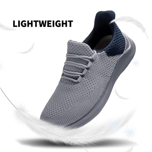 Image of DLWKIPV Mens Running Shoes Tennis Casual Walking Anti Slip Athletic Non Slip Workout Gym Sneakers Comfortable Lightweight Fashion Breathable Mesh