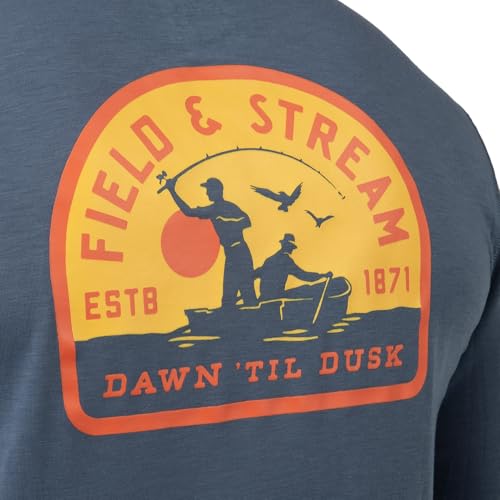 Image of Field & Stream Men's Roll Cast Long Sleeve Performance Tee Shirt with Drirelease