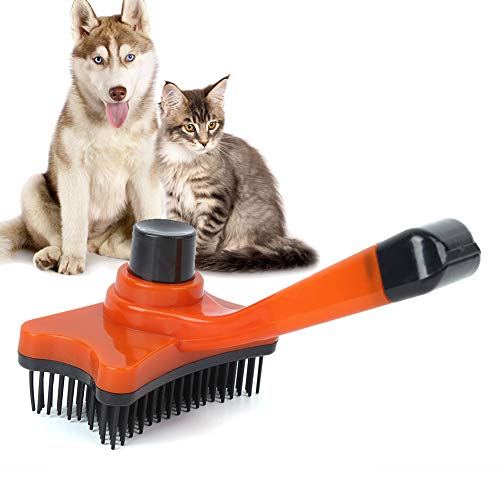 Escova de limpeza de cabelo Escova de cabelo de plástico confortável para animais de estimação, pent