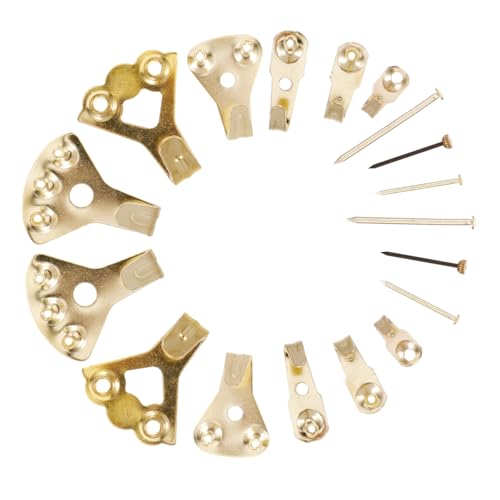 Image of 120pcs Heavy-Duty Picture Frame Hangers Kit Wall Hooks for Easy Hanging of Photos Artwork Clocks and Decorations Drywall Hardware Included