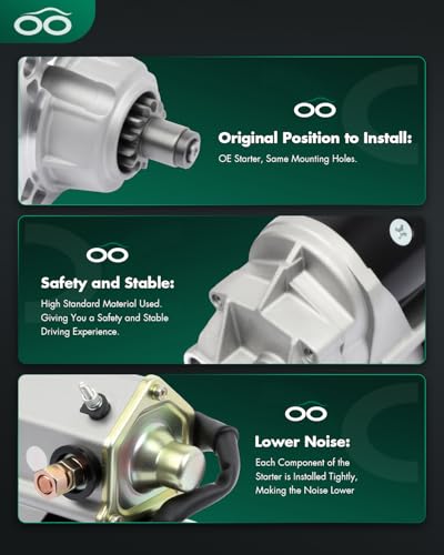Image of SCITOO Starter Motor fit for Dodge for Ram 2500 1994-2002,for Dodge for Ram 3500 1994-2002 Replacement Starter SND0038,17548