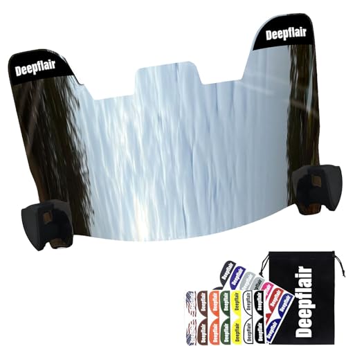 Deepflair Football Visor Tinted Football Visor Eye Shield Visor with Clips for Helmet Football...