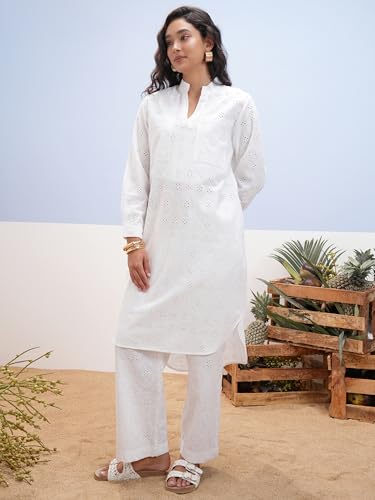 Image of Vishudh Women's Kurta | Comfortable Ethnic Wear for Daily Use | Lightweight & Breathable Indian Top