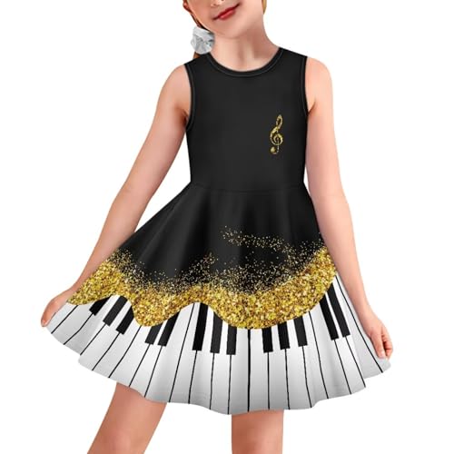 3-16 Toddlers and Girls' Sleeveless Tank Dress, Holiday Dressy Dress, Oversized Swing Dress for Girls Loose Fit