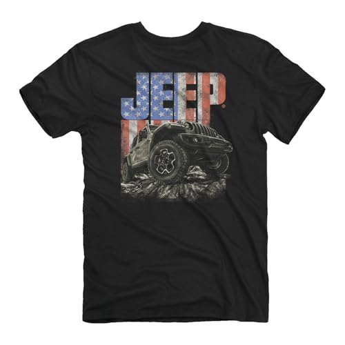 T-shirt Jeep USA Rocks manches courtes homme vêtement outdoor été
