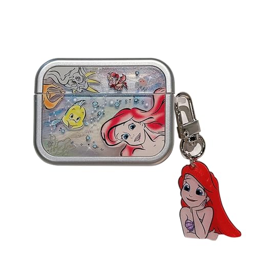 �`�F�[���`���[�� �\�t�gTPU�P�[�X Apple AirPods 1 2 3 4 Pro �g�C�X�g�[���[ �s�N�T�[ ���� �A�j�� �N�[�� �y���� ���킢�� ���킢�� ���炵�� �q�� �j�̎q ���̎q (Ariel Little Maid for AirPod