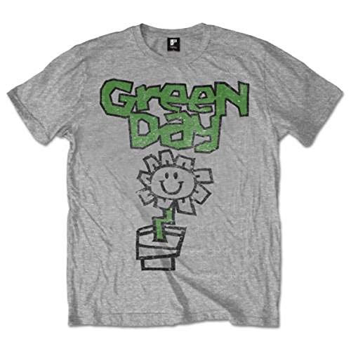 Image of Green Day Flower Pot Official Tee T-Shirt Mens Unisex (Medium)