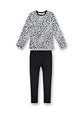 Cooler Pyjama mit Leoprint Shirt und passender Leggings