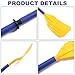 Cndiyald Boat Oars 2 Pack 45 Inch Detachable Foldable Portable Kayak Paddles Lightweight Plastic Oars for Inflatable Boat Fishing Travel Outdoor