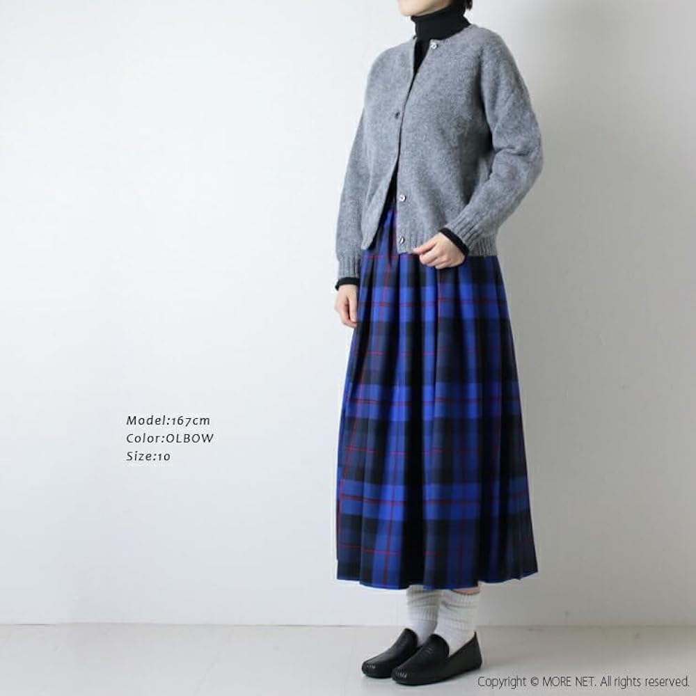 オニールオブダブリンス/ラップロングスカート/プリーツチェック/M