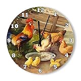 Style minimaliste : notre horloge murale n'a pas de cadre ni de couvercle en verre. Motif unique. Elle est parfaite pour la décoration de la maison